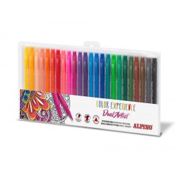 Rotulador alpino dual artist color experience estuche de 24 unidades colores surtidos