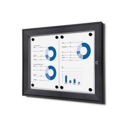 Vitrina de color antracita para 2 DIN A4