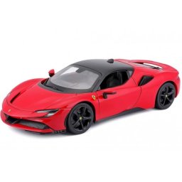 FERRARI SF90 Stradale Hybrid 2019 Red - Bburago Escala 1:18 (18-16015R)
