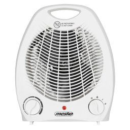 Mesko MS7719 Calefactor Ventilador Eléctrico Portátil, Aire Caliente / Frío, 2 Niveles de Potencia, Termostato, Sistema de Seguridad contra Sobrecalentamiento, Calefacción Hogar, Camping, 2000W