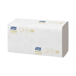 Toalla secamanos tork xpress extrasuave engarzada 2 capas 34x21,2 cm paquete de 100 unidades