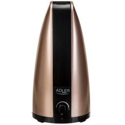 Adler AD7954 Humidificador de Aire 1 Litro, Silencioso, 100 ml/h, Regulador de Intensidad, Difusor Aceites Esenciales, Diseño Moderno y Elegante, 18W