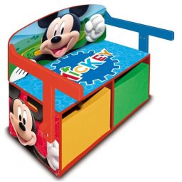 Pupitre - Banco de Madera Infantil Mickey Disney - Mickey