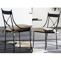 Silla Forja Jardin Paris con Cojin