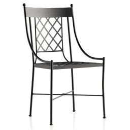 Silla Forja Jardin Marsella con Cojin