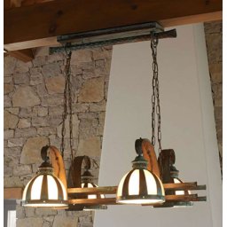 Lampara Techo Armada Rustica