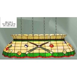 Lampara Oval Tiffany Billar Pequeña