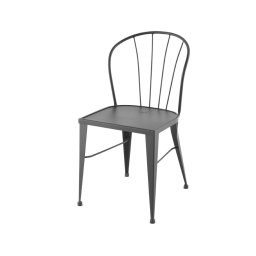 Silla de Forja Curvada y Chapa de Acero Industrial Serie Arcart