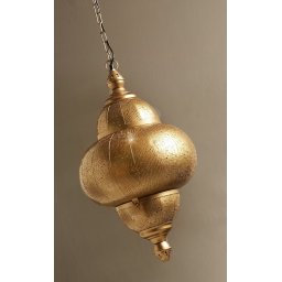 Lampara de Techo Oriental Pequeña en oro Serie Dagmar