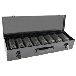 JBM 53470 Set de 8 vasos de impacto largos hexagonal De 3/4