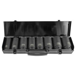 JBM 52347 Set de 8 vasos de impacto hexagonales 3/4
