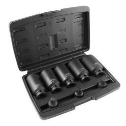 JBM 52547 Set de 5 vasos y 3 puntas xzn de impacto de 1/2