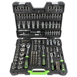Caja de herramientas 179 piezas vasos hexagonales cromados JBM 54046