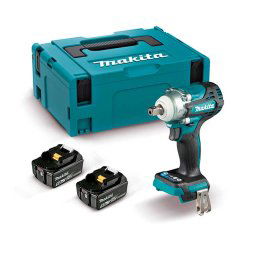 DTW301RTJ Llave impacto Makita BL 18V LXT 330Nm 5Ah 2 bat. MakPac 1/2