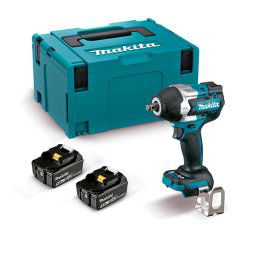 DTW700RTJ Llave impacto Makita BL 18V LXT 700Nm 5Ah 2 bat. MakPac 1/2