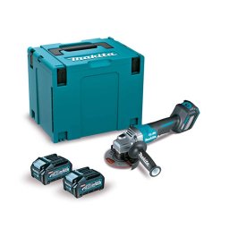 GA028GM201 Miniamoladora Makita BL 40Vmax XGT 115mm Palanca 4Ah 2 bat.