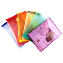 Carpeta djois dossier broche din a6 vertical polipropileno 200 mc velcro expositor 60 uds surtidas