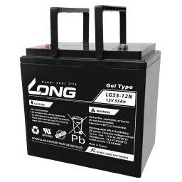 Batería para Scooter Eléctrico Long LG55-12 12V 55Ah