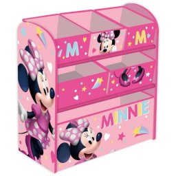 Organizador de Madera Infantil Minnie Disney con 6 cubetas - Minnie