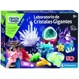 Juego de Ciencia Laboratorio Crea tus Cristales Gigantes Infantil - Clementoni