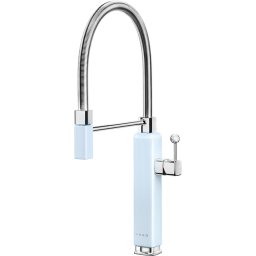 SMEG Grifo de cocina MDF50PB. Azul. Sobre encimera