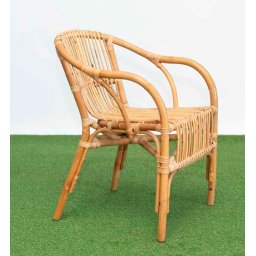 Sillon Basico Rattan Natural Para Terraza Jardin Serie Arismas