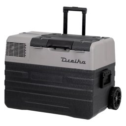 Nevera portátil de compresor con ruedas 12V, 24V y 220V Dreiha CBX42BR