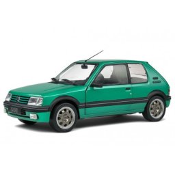 PEUGEOT 205 GTi Griffe 1992 Green Metallic - Solido Escala 1:18 (S1801712)