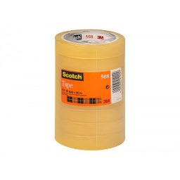 Cinta adhesiva scotch transparente 66 m x 19 mm pack de 8 unidades