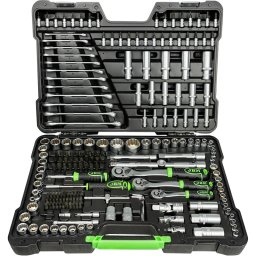 Caja de herramientas 216 piezas vasos 12 caras JBM 54250