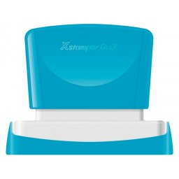 Sello x'stamper quix personalizable color azul medidas 14x60 mm q-14