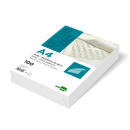 Papel verjurado liderpapel din a4 120g/m2 blanco paquete de 100 hojas