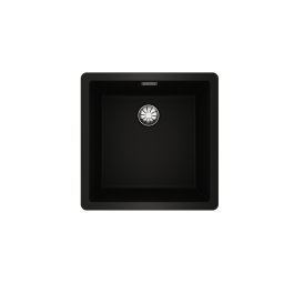 TEKA Fregadero bajo encimera y sobre encimera TEGRANITE RADEA R10 40.40 M-TG NEGRO. 115230048. Una cubeta. acabado sintético.