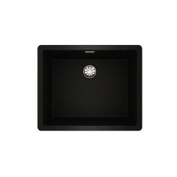 TEKA Fregadero bajo encimera y sobre encimera TEGRANITE RADEA R10 50.40 M-TG NEGRO. 115230051. Una cubeta. acabado sintético.