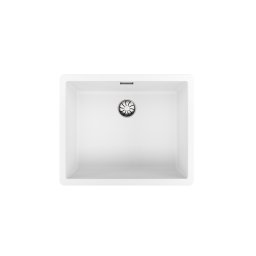 TEKA Fregadero bajo encimera y sobre encimera TEGRANITE RADEA R10 50.40 M-TG BLANCO. 115230053. Una cubeta. acabado sintético