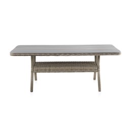 Mesa Comedor Exteriores Rattan Sintetico y Aluminio Serie Wick