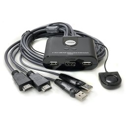 KVM SWITCH ATEN 2 PUERTOS HDMI Y USB