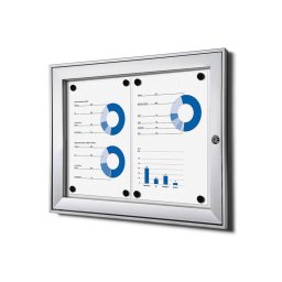Vitrina para 2 DIN A4 apta para exterior cubierto