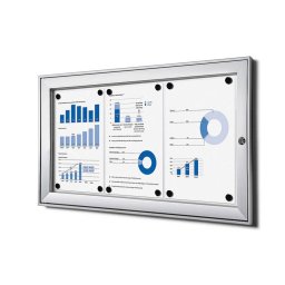 Vitrina para 3 DIN A4 apta para exterior cubierto