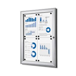 Vitrina para 4 DIN A4 apta para exterior cubierto