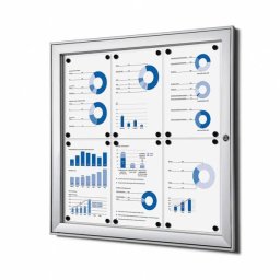 Vitrina para 6 DIN A4 apta para exterior cubierto