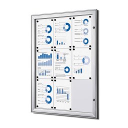 Vitrina para 9 DIN A4 apta para exterior cubierto