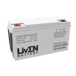 Batería de plomo AGM LVH12-240W FR Liven Battery 12V 65Ah