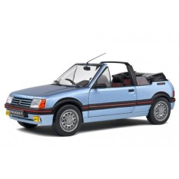 PEUGEOT 205 CTI Convertible 1989 Light Blue Metallic - Solido Escala 1:18 (S1806203)