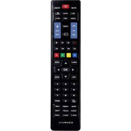 Vivanco RR220IR Mando a Distancia Universal para TV Samsung y LG, Compatible con Smart TV, Negro
