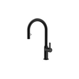 TEKA Grifo de cocina OVAL 9382 NEGRO. 116020015. Negro. extraible. Sobre encimera