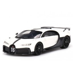 BUGATTI Chiron Pur Sport 2018 White/Black - Top Speed Escala 1:18 (TS0387)