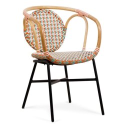 Sillon Diseño Metal Ratan Tejido Plastico Serie Rock