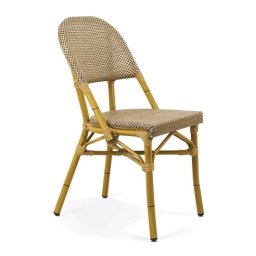 Silla Hosteleria Aluminio Tejido Sintetico Oro Arena Aitana