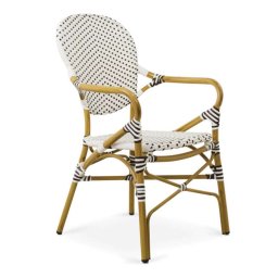 Sillon Diseño Hosteleria Aluminio Tejido Sintetico Serie Amelie